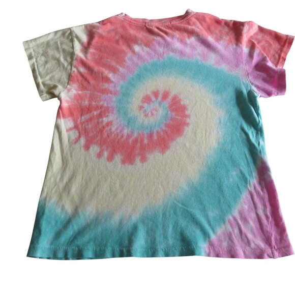 Daydreamer Spiral Tie Dye “Azalea” Short Sleeve T-shirt, Size XS, NWOT - Picture 3 of 9
